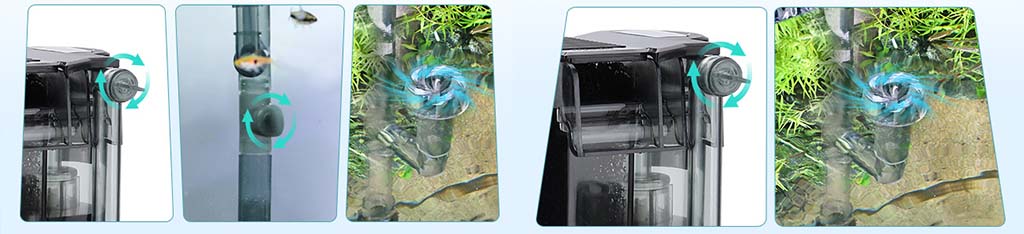 Filter with surface skimmer