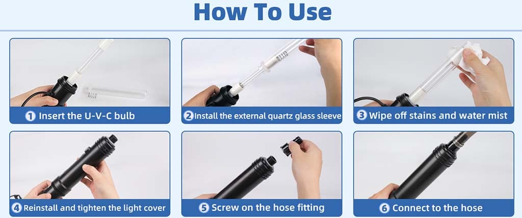 How to use HG250 UV cleaning light