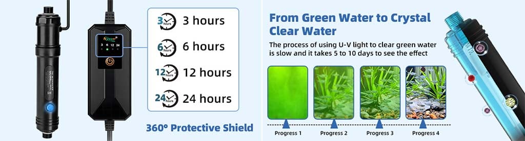 UV cleaning light timer