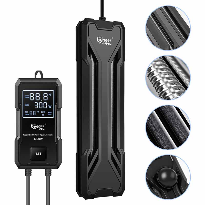 Double safe aquarium heater