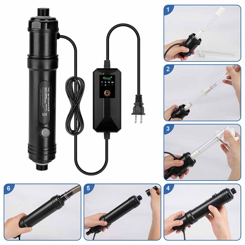 Aquarium UV cleaning light