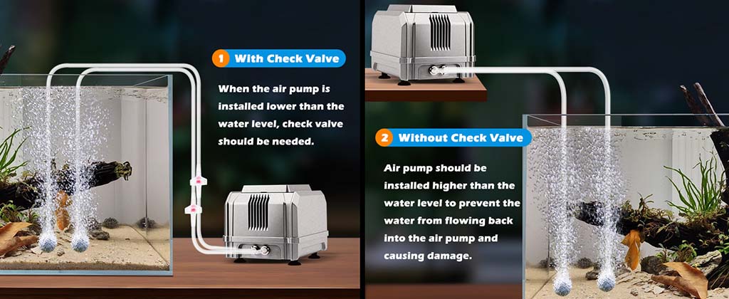 two ways to install air pump