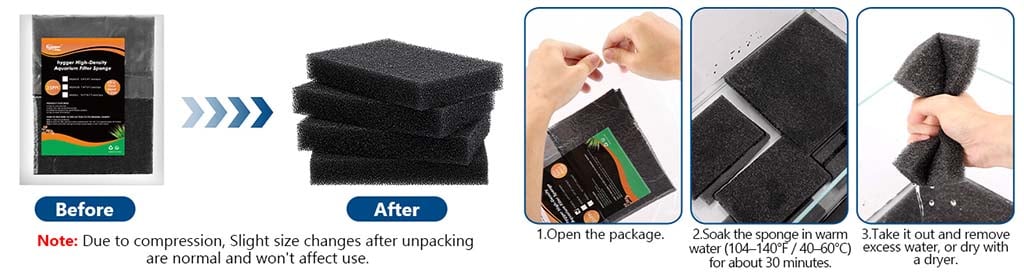 HG230 filter sponge usage tips