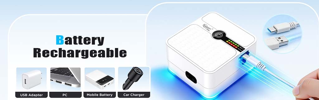 USB rechargeable air pump