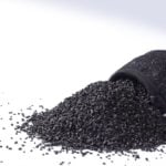 Natural active carbon aquarium