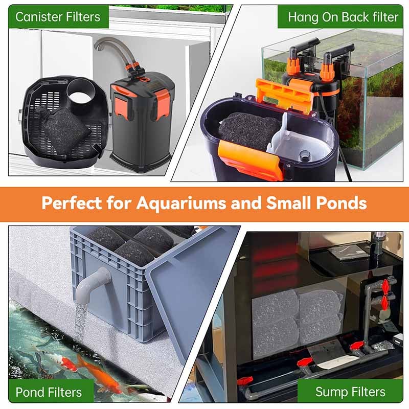 Active carbon for aquarium filters