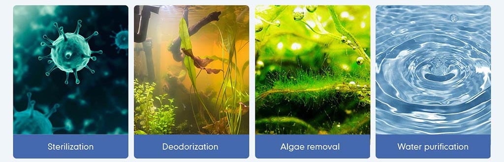 UV sterilize light for fish tank