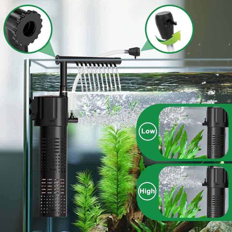 small internal filter for freshwater saltwater tanks