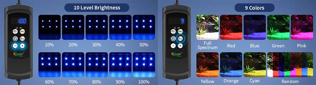 Nature lite aquarium light 9 colors choose from