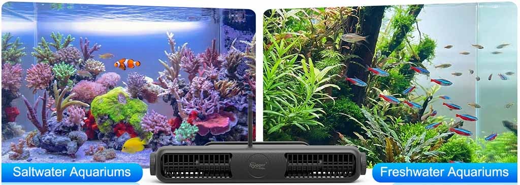 Versatile large wave maker for tanks
