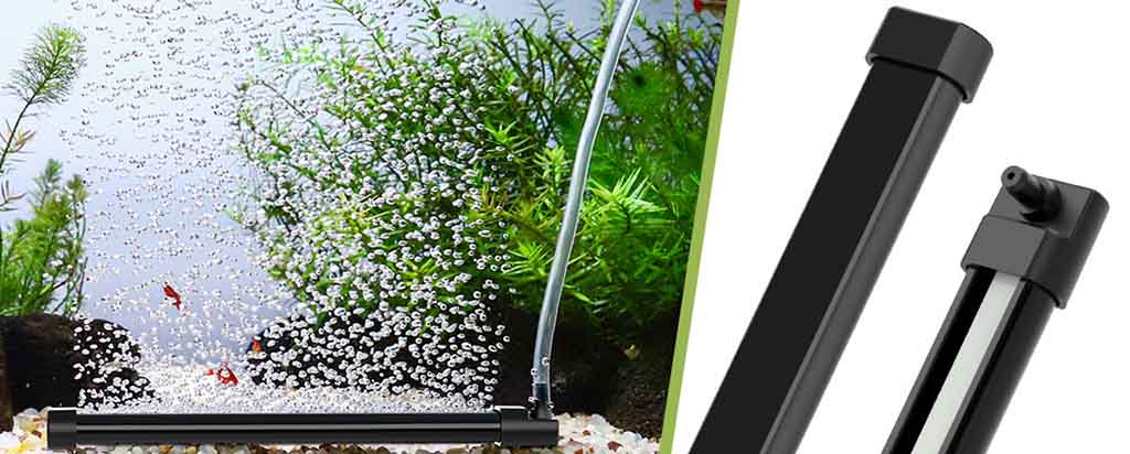 Aquarium bubble strip PVC base