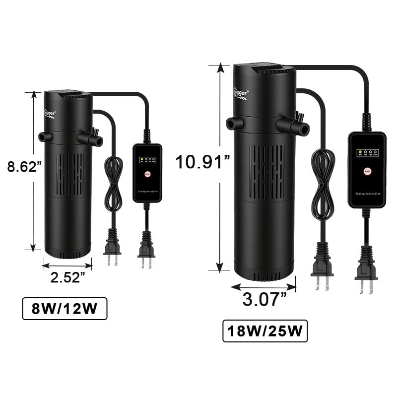 UV light filter with timer