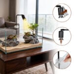 360° rotatable UVA/UVB light for reptile basking