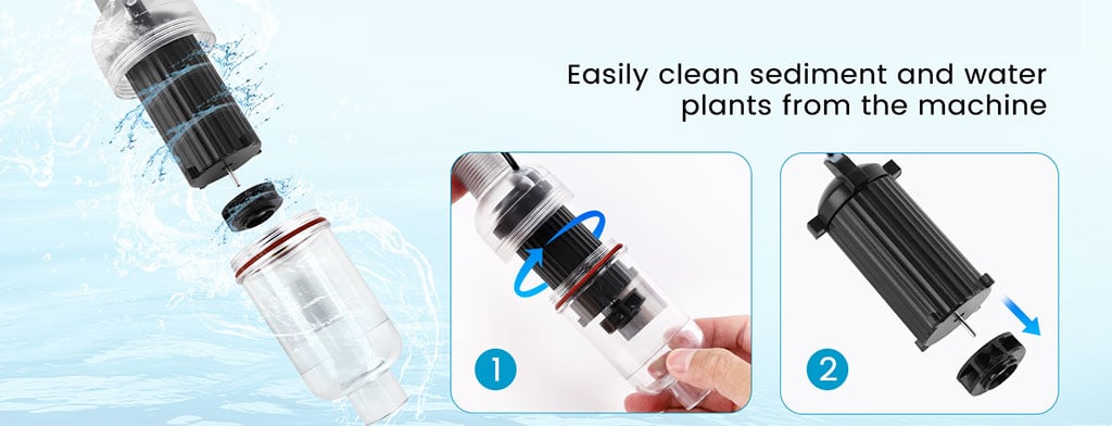 Easy clean aquarium water changer
