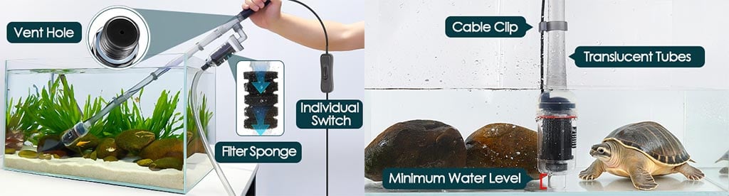 HG298 handheld water changer features