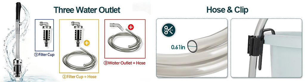 3 water outlets