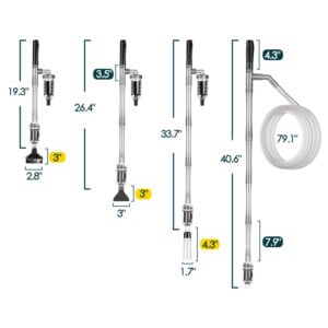 HG298 DC water changer size