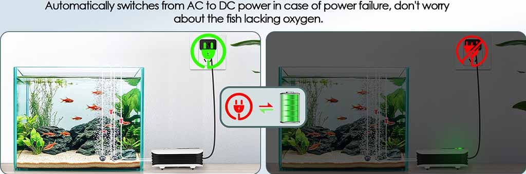 AC/DC auto change air pump