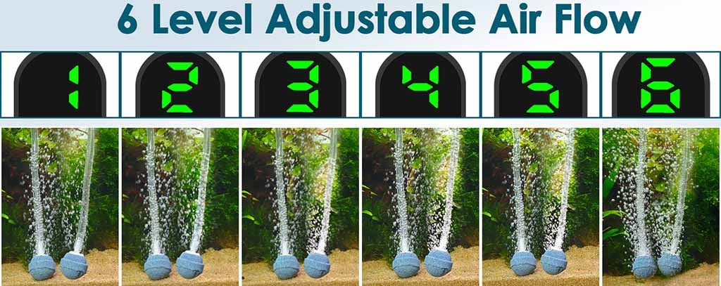 6 adjustable air flow