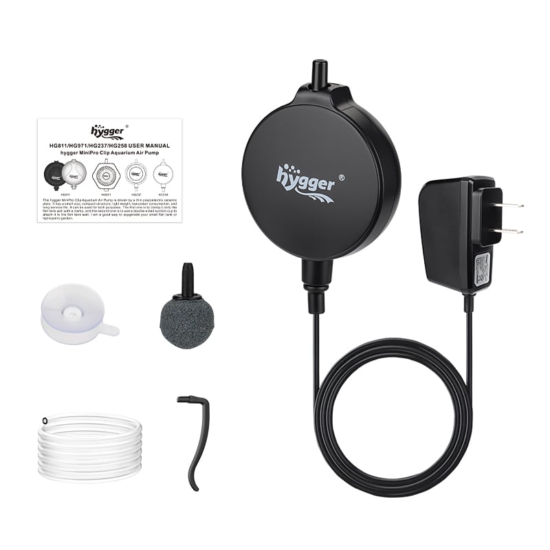 hygger aquarium mini pro clip air pump