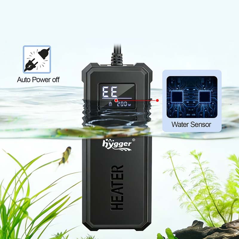 Double sense heater for aquarium