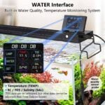 Water monitoring aquarium light