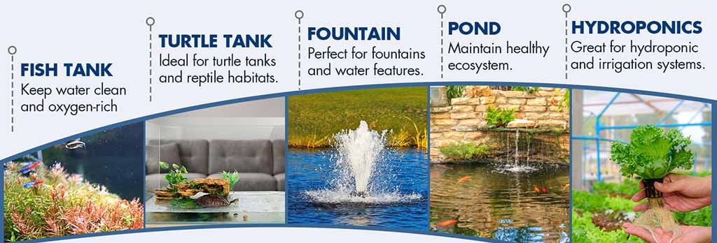 For aquariums, ponds water pump small fountain