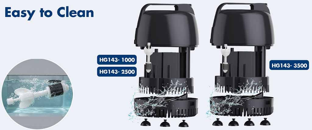 How to clean hygger 143 water pump
