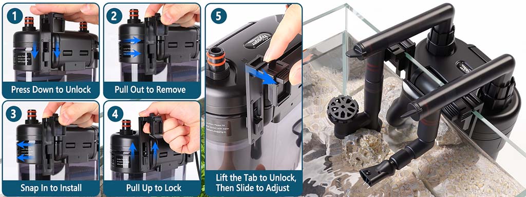 How to install HG366 HOB filter